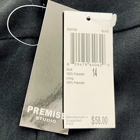 Premise Studio Black Skirt w/ Gently Pleated Flutter Hem - Picture 7 of 7